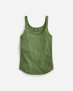 Shop for the Vintage rib shelf-bra tank top for women. Find the best selection of women womens-categories-clothing-t-shirts-and-tank-tops-tanks-and-camis available in-stores and on line. Green Cotton Tank Top With Built-in Bra, Green Ribbed Tank Top, Bra Shirt, Ribbed Knit Tank Top, Cami Bra, Tank Top For Women, Bra Tank, Tank Top Bras, New Pant