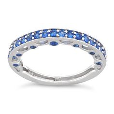 Band width: 2.8mm

Shank width: 2.0mm



Stone material: blue cubic zirconia

Stone shape: round

Center stone carat weight: 0.3 ct.

Total number of CZ stones: 37 in Size 6

Stone setting: Prong setting



Metal: 925 sterling silver

Plating: rhodium plated

Finish: high polish Sapphire Eternity Ring, Jewelry Pliers, Stone Setting, Cz Ring, Cz Stone, Vintage Jewellery, Blue Stone, Stone Settings, Diamond Wedding Bands