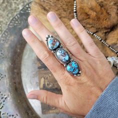 Golden Hills Turquoise set in Sterling Silver Signed : AL Length : 2.75" Golden Hill, Wild Rag, Pearl Cluster, Southwest Style, Spiny Oyster, Gifts Cards, Turquoise Jewelry, Earring Necklace, Ring Shopping