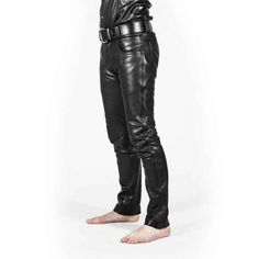 Men's Genuine Leather Seamless Skinny Pants Five pockets Jeans Style Premium Kink 100% Genuine - High Quality - Fast Shipping Features:COW LEATHERCLASSIC 501 STYLINGYKK ZIPBELT LOOPSDouble stitched seams for durability SIZING: Important, Please READ:We want to ensure you receive your correct size. Please take a measuring tape to measure yourself accurately before ordering to avoid any disappointment. PLEASE DO NOT RELY ON YOUR JEANS SIZE,We do not focus on other jeans waist, because every brand Military Style Shirts, Mens Leather Shirt, Short Cuir, Mens Leather Coats, Biker Pants, Mens Leather Pants, Moda Jeans, Feeling Confident, Leather Jeans