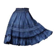 Make a statement this Summer with our midi frills women's denim skirt from 2023 Summer Collection – the perfect blend of street style and contemporary fashion!Why It’s A Must-HaveThis midi denim skirt is the perfect way to stay cool and classic this season. Crafted with a mid wash, frills, tall-waist and rubber closure, it's the perfect balance of style and comfort. It's the ultimate piece for any wardrobe, bringing together street style and a summery feel.Key Highlights: Street Style: Make an e Denim Skirts Online, Midi Denim Skirt, Womens Denim Skirts, Midi Denim, Denim Skirt Women, Denim Midi Skirt, Colored Denim, Contemporary Fashion, Stay Cool