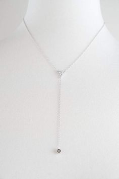 This gorgeous Multi Stone Lariat Necklace is available in 18k gold vermeil and sterling silver. The necklace can be worn on it's own or can easily be layered with other chokers and necklaces. Wear this to any occasion and be ready to shine! This item is also referred to as Y Necklace. MEASUREMENTS The length of the Multi Stone Lariat Necklace is 16 inches around the neck with a 3.5 inch drop and a cubic zirconia charm. Each necklace comes with an additional 2.5-inch extender chain to easily adju Fine Jewelry Lariat Pendant Necklace, Lariat Necklace With Detachable Pendant As Gift, White Gold Lariat Necklace With Adjustable Long Drop Chain, White Gold Lariat Chain Necklace, Clavicle Chain Y-shape Drop Necklace, Adjustable Y-shape Clavicle Chain Drop Necklace, Elegant Necklaces With Detachable Pendant And Adjustable Fit, Fine Jewelry Long Drop Lariat Necklace, Elegant Necklaces With Detachable Pendant And Adjustable Chain