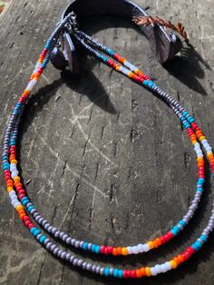 Grey, turquoise, white, orange, red, and yellow. Combined to create this beautiful Anne Oakley necklace. Anne Oakley, Jean Jewelry, Western Necklace, Coos Bay, Western Necklaces, Beaded Necklace Diy, Bead Ideas, Necklace Diy, Product Ideas