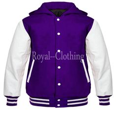 Colorful Trim, Leather Sleeve Jacket, School Jacket, Varsity Hoodie, Mens Turtleneck, Royal Clothing, Varsity Jacket Men, Retro Sports, Black Clothes