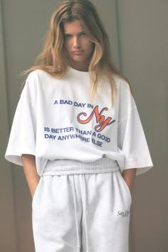 T-SHIRT WITH CONTRASTING TEXT - White | ZARA United States T Shirt Text Design, Tshirt Style Outfit, Slogan Sweatshirt, Slogan Tee, Cardigan Sweater Dress, Statement Tees, Graphic Apparel, Leather Shirt, Blazer Vest