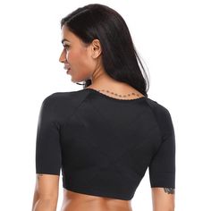 Women's Upper Arm Shapewear Corrector Top gives a perfect shape to your upper body, it makes your arm and bust look perfect shape. It is stretchable and can be worn under any top wear as it will instantly make you look better and in ideal shape. It comes in black and beige colors and in all sizes, making it suitable for all women. Features : Support Type: Wire Free Control Level: Firm Material: Nylon, Spandex Shapewear: Control Panties Item Type: Shapers Thickness: STANDARD Fabric Type: Broadclo Compression Vest, Compression Arm Sleeves, Posture Support, Ideal Shape, Shapewear Tops, Compression Sleeves, Upper Arms, Good Posture, Improve Posture