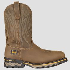 Rasco FRC Direct - Timberland PRO AG Boss Square Alloy Toe Pull-On Work Boot - Light Brown Distressed, $220.88 (http://www.rascofrcdirect.com/timberland-pro-ag-boss-square-alloy-toe-pull-on-work-boot-light-brown-distressed/) Timberland Men, Square Toe Western Boots, Pull On Boots