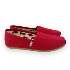 New Toms Women's Classic Alpargata Slip On Solid Red Canvas Shoes. Women's Size 8.5 | 8 1/2. New To Poshmark? Sign Up Using Invite Code: Tentoday For $10 Off Your Purchase! Box Has Wear. Red Round Toe Slip-ons For Spring, Red Slip-ons With Rubber Sole, Red Slip-on Flats With Rubber Sole, Red Closed Toe Slip-ons For Spring, Spring Casual Loafers With Red Sole, Spring Loafers With Red Sole And Closed Toe, Red Slip-ons For Summer, Red Slip-on Loafers For Spring, Casual Loafers With Red Sole And Flat Heel