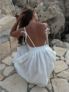 Tossy Lace-Up Backless Elegant Long Dress Female High Waist Solid Fashion Halter Dresses Holiday Loose Maxi Dress Summer, Wedding Guest Dress Long Sleeve, Backless Sundress, Flowy Bohemian Dresses, Flowy Summer Dress, Trendy Maxi Dresses, Stylish Midi Dress, Long Dress Summer, Elegant Long Dress