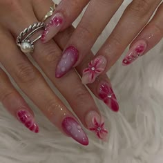 Nagel Tips, Manicure Tips, Fake Nails With Glue, Valentine Nails, Almond Nail, Nails Set, New Nail Art, Fake Nail, Nail Length