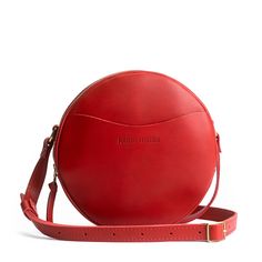 Ruby*Large | Circle shaped crossbody bag with top zipper Dragon Bones, Portland Leather Goods, Peacock Pearl, Tanning Oil, A Perfect Circle, Almost Perfect, Bag Ideas, New Bag, Leather Goods