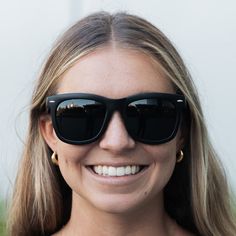 Be a trendsetter with DANI by effortlessly bringing vintage charm into the modern day. These large black sunglasses complement your face without overpowering it while providing optimal UVA and UVB protection. We know that you’re looking for both fashion and practicality. The DANI frames feature our exclusive ShadyVEU® super dark tint that is polycarbonate, shatterproof, and 100% UVA & UVB coating for eye protection to give you that classic black look. Depending on your mood, the DANI black round Round Sunglasses Vintage, Square Shades, Black Look, Light Sensitivity, Super Dark, Classic Sunglasses, Black Sunglasses, Eye Protection, Sunglasses Vintage