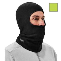 1 size fits most balaclava comprised of extra warm 225 g fleece. Extra-long length to keep your head, face and neck warm and protected from the elements. Works great alone, but also fits easily under hard hats, helmets or any other head protection. Perfect for outdoor enthusiasts and workers alike. Color: Black. Gender: male. Age Group: adult. Winter Outdoor Balaclava With Moisture-wicking, Winter Outdoor Moisture-wicking Balaclava, Functional Moisture-wicking Balaclava For Winter, Midweight Fleece-lined Balaclava For Winter, Fleece Balaclava, Clear Face Mask, Winter Face Mask, Winter Face, Steve Job