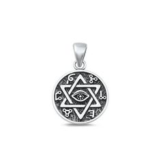 Sterling Silver Oxidized Star Of David Eye Charm Pendant .925 New Jewelry Female Unisex All our silver jewelry is crafted from .925 silver also commonly referred to as sterling silver. Sterling silver is the standard for beautiful high-quality silver jewelry and cannot be replicated by lower priced silver plated jewelry. It is 92.5% pure silver, mixed with alloys to add strength and durability to stand the test of time. Keep your fine jewelry shiny and elegant by storing it properly. Jewelry nee Symbolic Sterling Silver Star Jewelry, Symbolic Star Of David Engraved Jewelry, Symbolic Star-shaped Engraved Jewelry, Sterling Silver Star Of David Charms Jewelry, Silver Star Of David Jewelry With Charms, Silver Star Of David Symbolic Jewelry, Sterling Silver Star-shaped Jewelry, Hallmarked Silver Star Of David Jewelry, Sterling Silver Star Jewelry In Silver