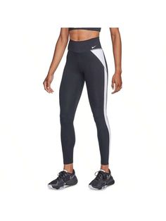 Up for a workout or down to chill, these Nike One leggings are ready for whatever you are. Theirfortable design is squat-proof and wicks sweat to help keep you dry. 
Mid rise 
Squat-proof fabric forverage 
Stretchy fabric with Dri-FIT technology helps move sweat from your skin for quicker evaporan to help you stay dry andfortable. 
Hidden waistband pockets; back pocket large enough to hold a phone 
Stripe down side of legs 
Logo detail at hip and back of waist 
Polyester, spandex 
Machine wash Breathable Nylon Tights For Gym, Breathable Nylon Leggings For Workout, Breathable Nylon Tights For The Gym, Nylon Moisture-wicking Yoga Pants For Sports, Moisture-wicking Nylon Yoga Pants For Sports, Sporty Compressive Leggings For Training, Sporty Compressive Training Leggings, Breathable Nylon Tights For Workout, Sporty High Stretch Squat Proof Yoga Pants