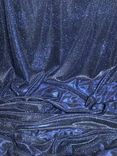 "Stunning sparkly stretch moonlight fabric :- beautiful medium weight fabric  width is 58\" inches(147cm) navy blue in colour has vertical one way stretch and two tone effect with a beautiful stardust on the face of the fabric  it shines brilliantly when light falls on it from different angles  because of its fantastic shine it can be used as evening wear,dresses,party wear,backdrop,decorations crafts,wedding,upholstery,table tops ,curtains,costumes etc this price is for one meter and if you wil Wide Dress, Evening Wear Dresses, Glitter Dress, Craft Wedding, Fashion Sewing Pattern, Backdrop Decorations, Glitter Fabric, Different Angles, Blue Glitter