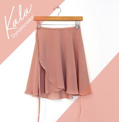 This is a classic mid-length style perfect for class, rehearsal, or teaching. Fairly even length with a slightly longer back. Peachy Blush color that can act as a neutral. Made from a very soft and smooth textured polyester chiffon that has a bit of a heavier weight with a beautiful drape and slight transparency. Stretchy 1/4 inch elastic waistband and professional rolled hem finish.  Kala Dynamicwear wrap skirt size chart: XS/S fits waists 23-26 inches with generous front overlap S/M  fits wais Peachy Blush, Ballet Wrap Skirt, Garment Steamer, Womens Sports, Beautiful Drapes, Wrinkle Remover, Rolled Hem, Blush Color, Wrap Skirt