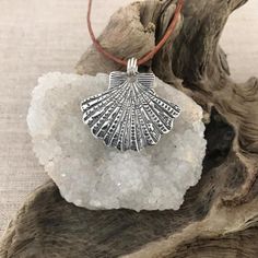 "You can find more silver treasures in my shop! Click here: https://www.etsy.com/shop/SeasideSilverJewels Or follow me on Facebook: https://www.facebook.com/SeasideSilverJewels/ The Sea Scallop is a little miracle from the sea. A beautiful treasure when found. SIZE AND DETAIL: It's about 1 1/8\" long and 1 1/2\" wide. Each pendant contains approximately 8.5 grams of fine silver. I handcraft each piece so weight may vary slightly. All my materials are recycled and/or natural. HOW IT\"S MADE: I ma Adjustable Silver Shell Necklace As Gift, Clay Shell, Art Clay Silver, Silver Metal Clay, Nautical Necklace, Coquille Saint Jacques, Sea Scallops, Clay Silver, Necklace Stack