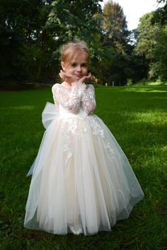 Winter Flower Girl Dress, Winter Flower Girl, Toddler Birthday Dress, Ivory Flower Girl Dress, Long Flower Girl Dresses, Toddler Girl Dress, Real Princess, Baptism Gown, Classy Wedding Dress