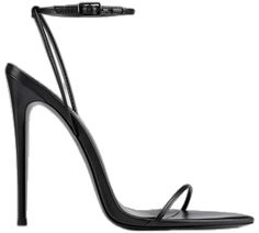 Sleek Heels With Single Toe Strap For Formal Occasions, Modern Evening Sandals With Single Toe Strap, Sleek High Heel Sandals With Heel Strap, Sleek Formal Sandals With Heel Strap, Sleek Formal Sandals With Padded Heel, Sleek Heels With Heel Strap And Single Toe Strap, Sleek Formal Sandals With Open Heel, Classic Closed Toe Party Sandals, Modern Heels With Reinforced Heel And Single Toe Strap