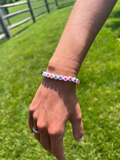 Elastic handmade friendship bracelet that adds a little fun for your everyday run. Running Bracelet, Handmade Friendship Bracelets, Run Like A Girl, Girl Sweatshirts, Friendship Bracelet, Friendship Bracelets, Mother’s Day, Elastic, Running