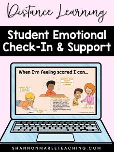 Distance learning doesn't have to mean being disconnected from your students. Support your students' social and emotional learning with this Google Slides resource that helps students identify emotions and self-regulate emotions. Social and emotional learning extends beyond our classroom. Students pick an emotion, then see at-home mindfulness activities to help. There's also a Google Forms check-in so it's easy to see how your students are doing. Social and emotional learning is crucial for  our