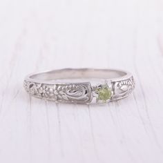 Art deco ring, Silver promise ring, Women ring silver, Peridot ring, Promise ring for her, Antique ring, Filigree ring, Victorian ring WE OFFER UNLIMITED PERIOD INSTALLMENTS PLAN This is a beautiful, stunning, feminine ring that works well for all occasions, styles, and ages. You will love it! Ring information: Main stone: Peridot Approximate size: 3.0mm Metal type: Silver Metal stamp: 925 Sterling Silver Installment Payments We offer installment payments for an unlimited period for absolutely a Purity Ring Silver, Cottage Core Promise Rings, Sapphic Promise Rings, Antique Silver Ring, Green Wedding Ring Silver, Aesthetic Promise Rings Silver, Dainty Peridot Promise Ring, Green Topaz Sterling Silver Promise Ring, Dainty Peridot Ring For Gift