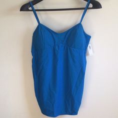 Nwt Old Navy Maternity/Pregnancy Xl Swimsuit/Swimwear/Tankini Top, Back Clasp, Side Belly Ruching/Pleats, Built-In Shelf Bra, Padded Cups, Adjustable Spaghetti Straps, Royal Blue Summer Camisole Tankini With Built-in Bra, Blue Stretch Swimwear With Built-in Cups, Stretch Tankini With Built-in Bra For Swimming, Fitted Cami Swimwear With Built-in Bra, Sleeveless Tankini With Built-in Bra For Swimming, Camisole Swimwear With Built-in Bra For Vacation, Sleeveless Swimwear With Medium Bust Support For Beach, Beach Tankini With Medium Bust Support, Blue Swim Dress With Built-in Bra For Summer