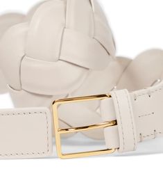 Altuzarra - Braided leather belt | Mytheresa Designer White Leather Belts, Chic Leather Rope Belt, Formal Leather Rope Belt, Designer White Belt For Formal Occasions, Designer White Belts For Formal Occasion, Classic Leather Rope Belt, Elegant White Leather Belt, Braided Leather Belt, Women's Belts