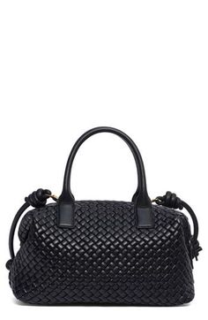 A quilted texture accentuates the woven aesthetic of this roomy satchel from the beloved Italian handbag maker. Top zip-around closure Top carry handles; shoulder strap Leather Made in Italy Designer Handbags Luxury Bags With Braided Handles, Designer Quilted Top Handle Bag, Luxury Handheld Satchel With Braided Handles, Designer Handheld Bags With Braided Handles, Luxury Bags With Braided Round Handles, Luxury Shoulder Bag With Braided Round Handles, Luxury Rectangular Satchel With Braided Handles, Luxury Shoulder Bag With Braided Handles, Luxury Satchel With Braided Double Handles