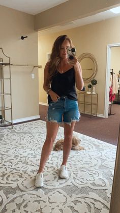 The summer shorts you need the perfect length. Not too short like most shorts running true to size kenzie wore a small Too Short, Pet Hair, Summer Shorts, Online Purchase, Clothing Items, Jean Shorts, Buy Online, Leggings, Running