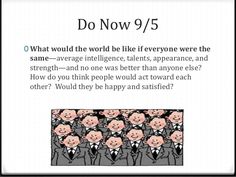 a group of men in suits and ties with the caption do now 95 what would the world be like if everyone were the same