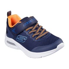 Add some extra comfy cushioning to a sporty style with Skechers Microspec Max. This lightweight design features a breathable athletic mesh and synthetic upper with stretch laces and a visible Skech-Air airbag midsole.Features: LightweightClosure Type: StrapUpper/Outer Base Material: 66% Textile, 34% SyntheticShoe Lining Material: PolyesterSole Material Content: 100% EvaShoe Strap Type: Adjustable StrapCountry of Origin: Imported Cushioned Athletic Fit Slip-on Sneakers For Jogging, Navy Lace-up Sneakers For Sports, Sporty Slip-on Sneakers With Breathable Mesh For Running, Breathable Slip-on Sneakers For Sports, Functional Synthetic Slip-on Sneakers For Sports, Breathable Mesh Lace-up Walking Shoes For Sports, Navy Sneakers For Jogging, Functional Breathable Mesh Slip-on Sneakers For Sports, Navy Lace-up Sneakers For Jogging