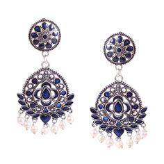 Overview These stylish Jhumki Earrings set from JewelryTrack will certainly leave you spellbound. These Jhumki Earrings set have an excellent finish and gives out an exquisite sense of style. If you are looking for an amazing Fashion Jewelry set for special occasions such as Anniversary, Engagement, Party, Wedding or for gifting , then your search ends here. Gorgeous Meena Earrings available in Blue The look is stunning and preciously suitable for all kinds of dressy occasions. OCCASION: PARTY W Blue Temple Jewelry Style Drop Earrings, Blue Jewelry For Eid Gift, Blue Temple Jewelry Earrings For Gift, Blue Earrings For Diwali, Blue Temple Jewelry Earrings For Diwali, Blue Temple Jewelry Earrings For Festivals, Blue Temple Jewelry Jhumkas Gift, Blue Chandbali Jhumkas For Diwali, Traditional Blue Round Earrings