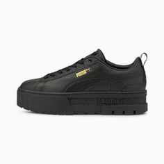 Mayze Classic Women's Sneakers | PUMA Puma Women Shoes, Athletic Chic, Running With Stroller, Basket Noir, Streetwear Shoes, Sneaker Sale, Sneakers Puma, Black Puma, Black Trainers