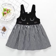 Product Title: Toddler Girls Cute Cartoon Print Suspender Stripe Splice DressKeyword Tag: Baby Boy Pink Shirt*Pattern: cartoon*Soft and comfy* Available for Machine Wash as well as TumbleDry* Imported Are you look for a best quality and cheapest dress? Then Toddler Girls Cute Cartoon Print Suspender Stripe Splice Dress is the best one for you! The Trendy colours with amazing designs for reflect fashion vibes that will embrace you the moment you wear them. The pattern of Toddler Girls Cute Cartoo Kawaii White Dress For School, Kawaii White School Dress, White Kawaii Dress For School, Cute Summer Suspender Dress, Summer Cartoon Print Dresses For Playtime, Summer Cartoon Print Dress For Playtime, Cotton Summer Dresses With Cartoon Print, Summer Cotton Dresses With Cartoon Print, Playful Cotton Dresses For School