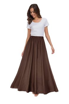 PRICES MAY VARY. Fabric: Chiffon; Elastic waist design and lined. Design: Solid color long maxi chiffon skirt with comes in variety of colors.Can match your different styles of shirts, T-shirts, high heels High quality chiffon, flowy and pretty,breathable when wearing it. Perfect for casual,vacation, cocktail party, evening and beach or more special occasions. Machine wash or hand wash cold water,hand wash recommended, do not bleach, hang dry Dear customers, we recently received voice from our c Maxi Skirt Vintage, Solid Skirt, Ankle Length Skirt, Heels High, Skirt Vintage, Beautiful Skirts, Chiffon Skirt, Long Maxi, Amazon Women