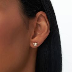 Elevate your ear game with our 14K Gold Heart Earrings, a pair of mini diamond heart studs that radiate love and elegance. These Diamond Heart Earrings are the perfect choice for a birthday gift, symbolizing affection and affectionate style. Adorn your ears with these charming and timeless heart shape earrings, designed to capture the essence of love and sophistication. ▶ Item Details   * Made to Order * Gold KT: 14K Solid Gold (also available in 18K & Platinum upon request) * Custom Gold Color: Rose Gold, Yellow Gold, White Gold * Length & Width: 6 x 6.5 MM (Each) * Round Diamond: 32 Pcs 1.0 MM * Baguette Diamond: 10 Pcs 2.9 - 2.7 x 1.0 * Diamond Carat Weight: 0.28 ctw * Diamond Color Clarity: G Color VS/SI Clarity * Shipins in 1-2 Business Days  ▶ See more of our Diamond Earrings here - Diamond Heart Earrings Studs, Diamond Heart Earrings With Heart Charm For Valentine's Day, Diamond Heart Charm Earrings For Valentine's Day, Valentine's Day Diamond Heart Charm Earrings, Heart-shaped 14k Gold Diamond Earrings Gift, Heart-shaped 14k Gold Diamond Earrings, Gift Heart-shaped 14k Gold Diamond Earrings, Heart-shaped Diamond Earrings In 14k Gold, Mini Baguette