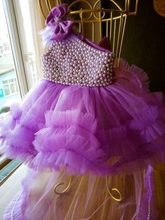 Buy Lilac Pearl Long Tail Princess Dress , Baby Pageant Dress ,princess Party Dress , Wedding Dress for Kids Online in India - Etsy Lavender Ruffled Dress For Wedding, Purple Ruffled Ball Gown For Wedding, Lavender Ball Gown For Party, Elegant Purple Sleeveless Tutu Dress, Elegant Sleeveless Purple Tutu Dress, Lavender Ruffled Wedding Gown, Lavender Tulle Gown For Party, Lavender Tulle Party Gown, Princess Style Lavender Gown For Party