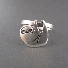 Sloth Rings, Sloth Room, Sloth Ring, Sloth Stuff, Sloth Jewelry, Sloth Life, Sloth Art, Sloth Shirt, Sloth Lovers