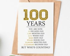 a card with the words 30 years on it