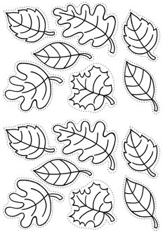 the cut out leaves are ready to be used in this fall crafting project for kids