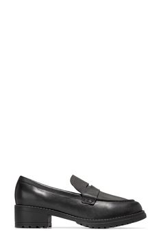 Exude polished style in a leather penny loafer featuring a cushioned footbed and lightweight lugged sole. Leather upper/synthetic lining/rubber sole Imported Polished Style, Loafer Women, Penny Loafer, Lug Sole, Penny Loafers, Loafers For Women, Cole Haan, Nordstrom Rack, Penny