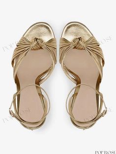 Elegant Women's Party Shoes Gold High Heel Sandals Gold High Heel Sandals, Fall Toes, Traditional Chic, Gold High Heels, Evening Style, Low Heel Shoes, Prom Shoes, Leather High Heels, Toe Sandals