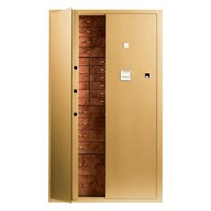 a large metal locker with many drawers