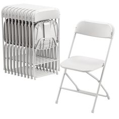 PRICES MAY VARY. 【Multifunction】-Wherever indoor or outdoor, this folding chair is practical for any events such as party, wedding, commercial conference, gathering… 【Sturdy Structure】-With thickened steel pipes, reinforced steel panel fastener underneath seat and 2 crossbars for extra stability, makes it stable enough to hold up to 300lbs 【Friendly Design】-Seat’s corners and edges adopt curved design, reduce the risk of bumping. With 4 non-slip feet caps, keep the seat in place while using, pro White Folding Chairs, Portable Chair, Outdoor Folding Chairs, Foldable Chairs, Indoor Chairs, Steel Panels, Folding Chairs, Stackable Chairs, Plastic Chair