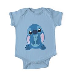 Soft and durable One-Piece - Short Sleeve kids clothing. Solid colors are 100% cotton, heather colors are cotton blends. Range of color options. Cute little Stitch. Cute Cotton Onesie For Loungewear, Cute Cotton Onesie With Cartoon Print, Cute Cotton Onesie For Playtime, Cute Unisex Cotton Onesie, Short Sleeve Cotton Onesie With Cartoon Print, Blue Cotton Onesie For Loungewear, Cute Cotton Onesie Soft-washed, Fitted Cotton Casual Onesie, Blue Onesie With Character Print For Playtime