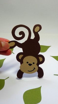 Monkey Template, Mobile Safari, Desert Crafts, Hanging Monkey, Birthday Bulletin, Birthday Bulletin Boards