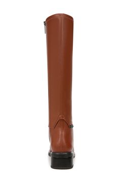 Classic details lend a refined appearance to this tall boot that's the perfect go-to for elevating in-office or off-duty looks. 1 3/4" heel; 6" shaft; 9 3/4" calf circumference Synthetic upper, lining and sole Imported Elegant Tall Boots For Workwear, Elegant Tall Boots For Work, Elegant Tall Heeled Boots For Workwear, Elegant Tall Knee-high Boots For Workwear, Elegant Tall Heeled Boots For Work, Classic Tall Heeled Boots For Fall, Classic High Heel Knee-high Boots For Office, Classic Knee-high Boots With High Heel, Classic High Heel Knee-high Boots