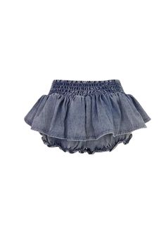 Upgrade your summer wardrobe with our Ribbon Ruffled Skort. The unique design combines the comfortable fit of shorts with the sophisticated look of a skirt. The ruffle detail adds a touch of elegance, while the ribbon embellishment ties the whole look together. Materials: 100% Cotton Stretch Level: Medium Style: Casual, Elegant Details: Ribbon accents, Ruffled hem, Skort design Waist Line: High-waisted Pattern: Solid Imported Disclaimer: Colors may vary slightly due to lighting and screen settin Fitted Ruffled Mini Denim Skirt, Fitted Ruffled Denim Mini Skirt, Denim Ruffles Mini Skirt, Summer Ruffled Mini Denim Skirt, Cotton Ruffled Mini Denim Skirt, Denim Romper, Active Leggings, Ruffle Skirt, Sleeved Romper